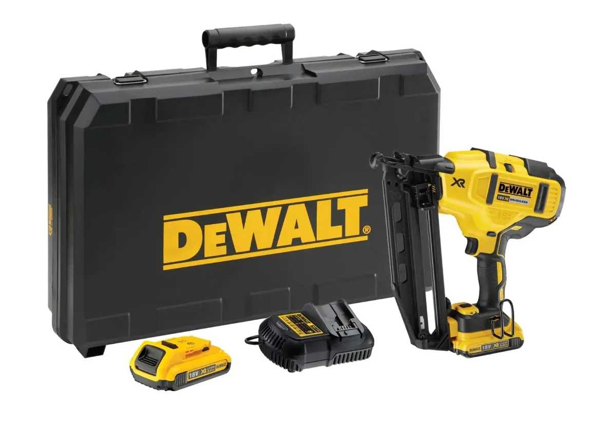 DeWalt aku čavličar za završne radove DCN660D2 18 V XR — 16 Ga, 32–63 mm, 2 × 2,0 Ah