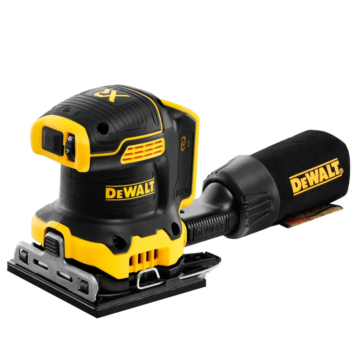 DeWalt aku vibracijska brusilica DCW200NT 18 V XR — 108 × 115 mm, bez baterije, TSTAK