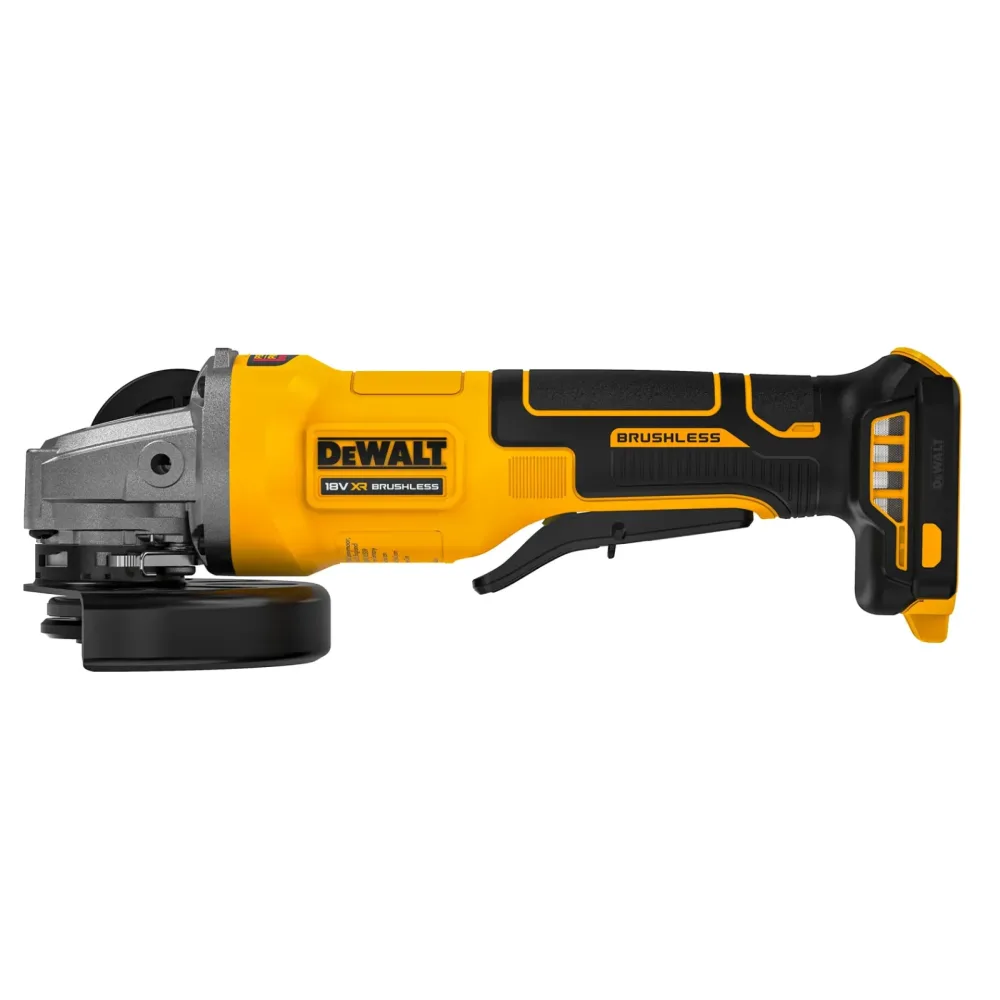 DeWalt aku kutna brusilica DCG408N 18 V XR — 125 mm, lopatičasti prekidač, bez baterije