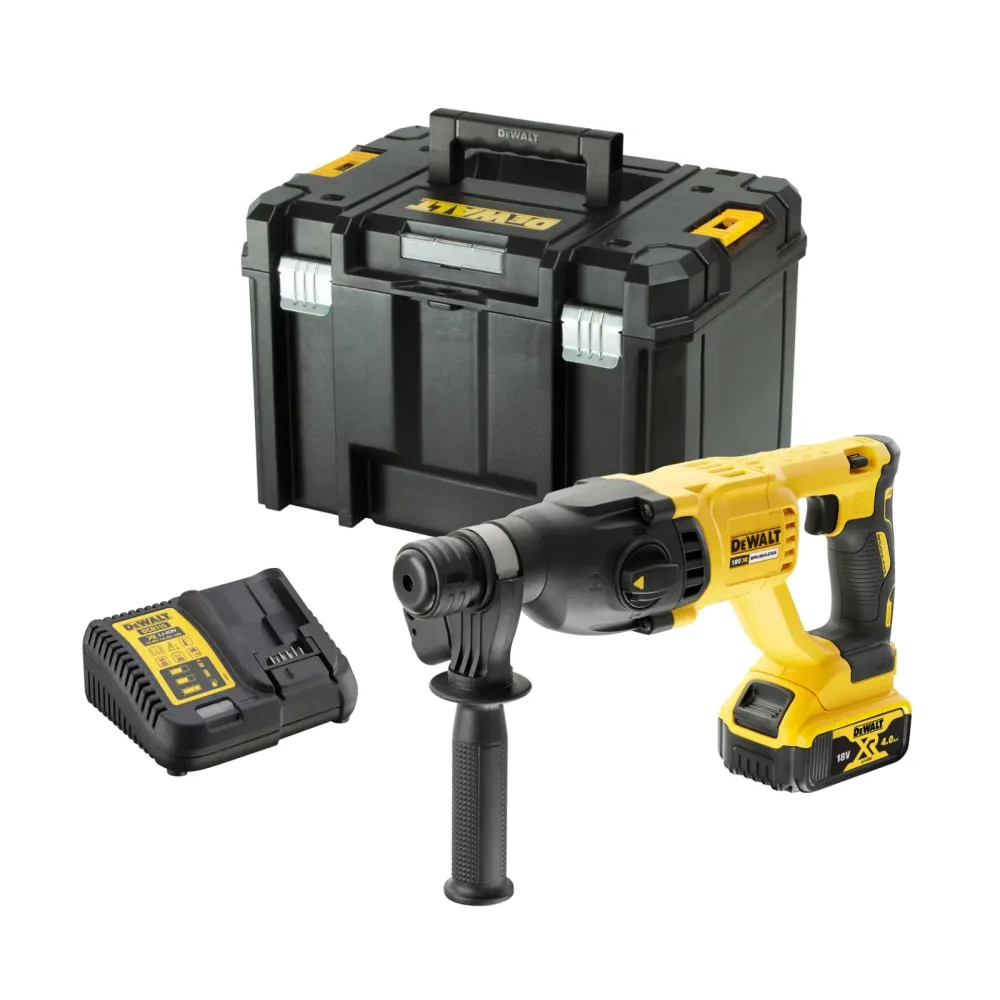 DeWalt aku kombinirani čekić DCH133M1 SDS-plus 18 V XR — 2,6 J, 1 × 4,0 Ah, TSTAK