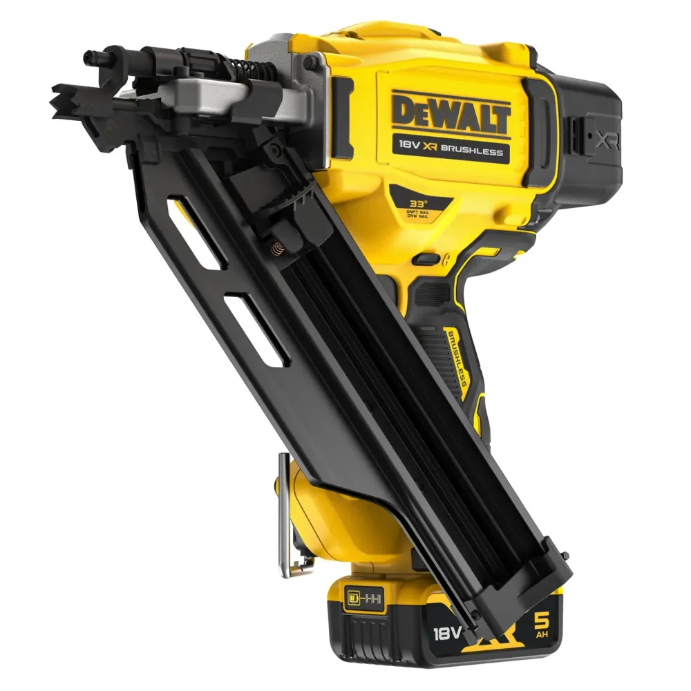 DeWalt aku čavličar DCN930P2 18 V XR — do 90 mm, 33°, 2 × 5,0 Ah