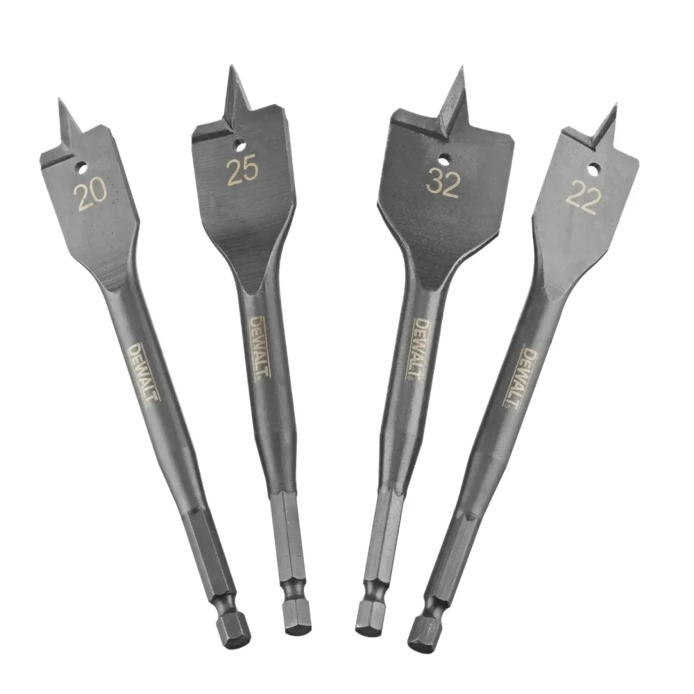 DeWalt set plosnatih svrdala DT4797 EXTREME — 4 kom, 20–32 mm, 1/4"