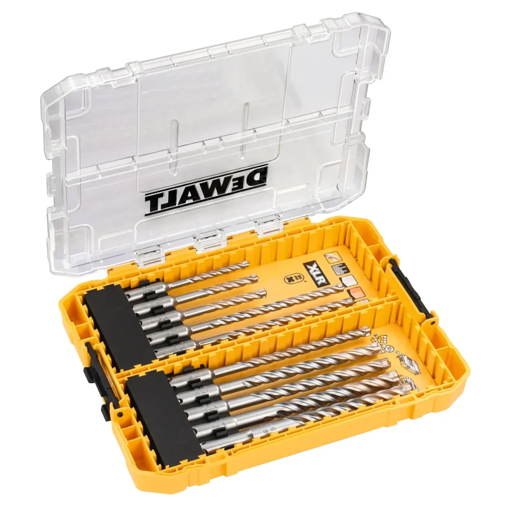 DeWalt set SDS-plus svrdala DT70752 XLR s četiri oštrice — 10 kom, 5–12 mm