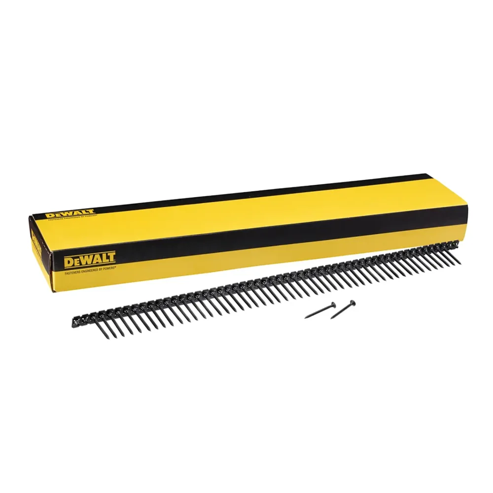 DeWalt vijci za gips-karton DWF4000350 na traci — 3,5 × 35 mm, sitni navoj, 1000 kom