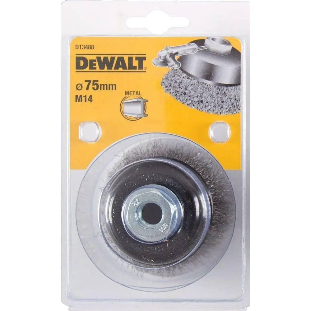 DeWalt lončasta četka DT3488 od ravne žice — 75 mm, M14