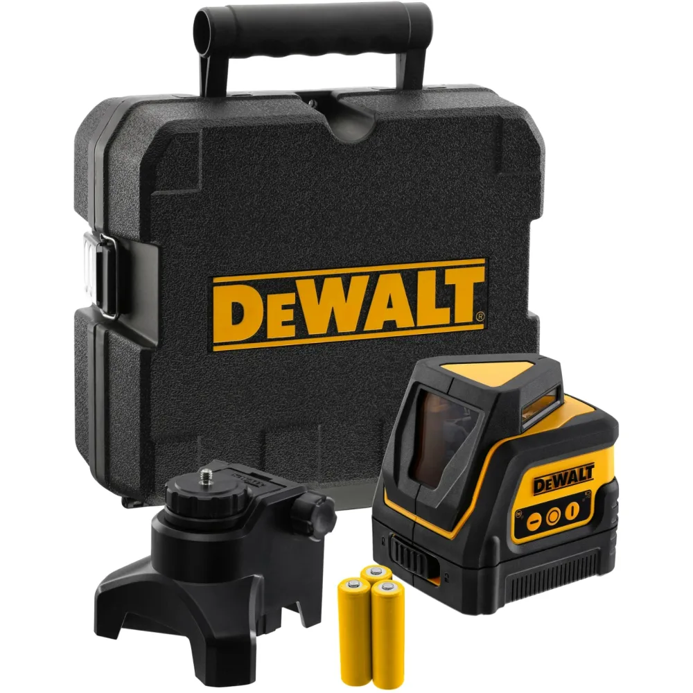 DeWalt linijski laser 360° DW0811 s okomitom linijom — crveni, do 30 m