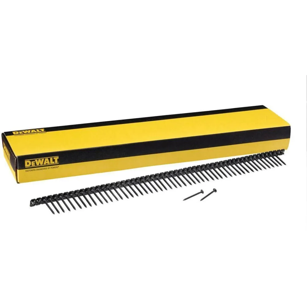 DeWalt vijci za gips-karton DWF4000550 na traci — 3,5 × 55 mm, sitni navoj, 1000 kom