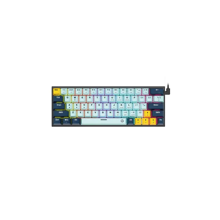 Tipkovnica gaming žična mehanička Fantech atom 63 rosie sw. MK874V2 sky blue