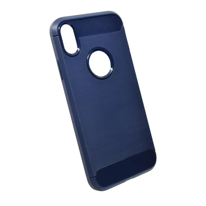 Maskica +CLASS TPU karbon mat za iPhone XR plava