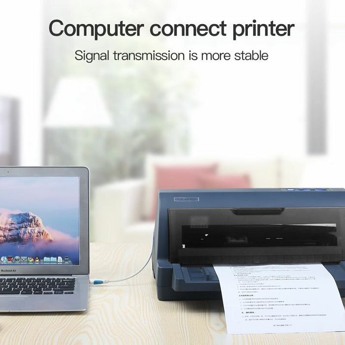 USB kabel za printer muški USB-B 2.0 na USB-A Vention 5 m VAS-A16-B500 crni