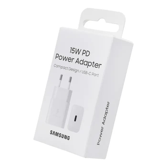Kućni punjač original za Samsung EP-T1510NWEGEU, tip C PD 15W bijeli blister