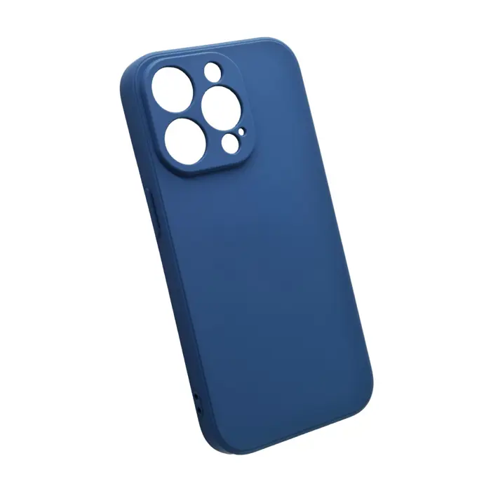Maskica +CLASS silicone Edge za iPhone 15 Pro Max tamno plava