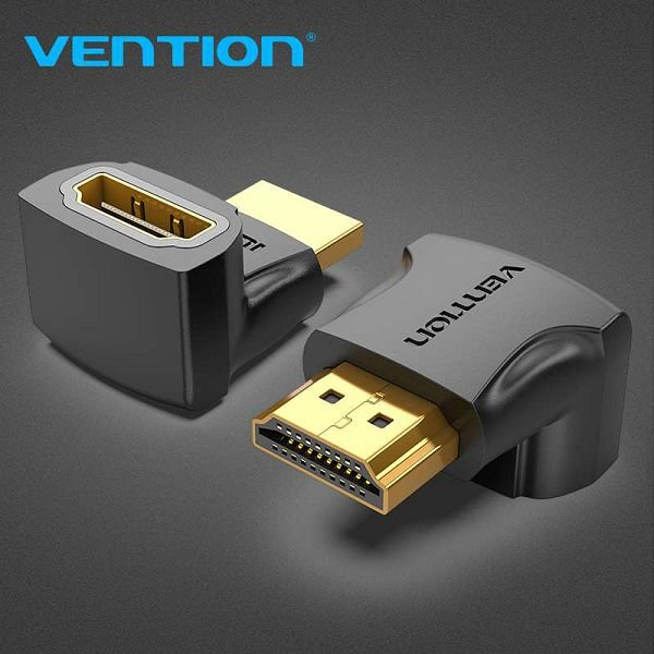 Adapter HDMI muški na HDMI ženski kutni 270° Vention AINB0 crni