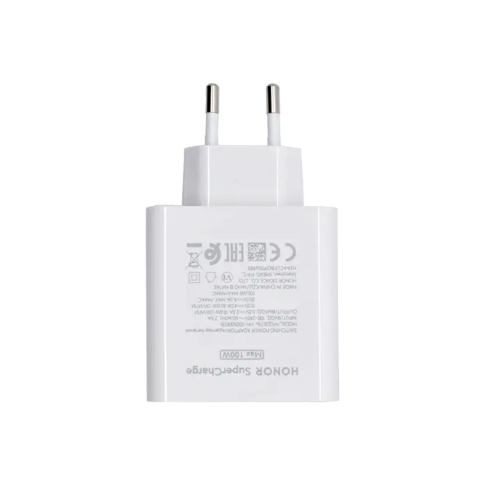 Kućni punjač za Honor HN-200500 E05 E01 E025 100W super charge bijeli bulk
