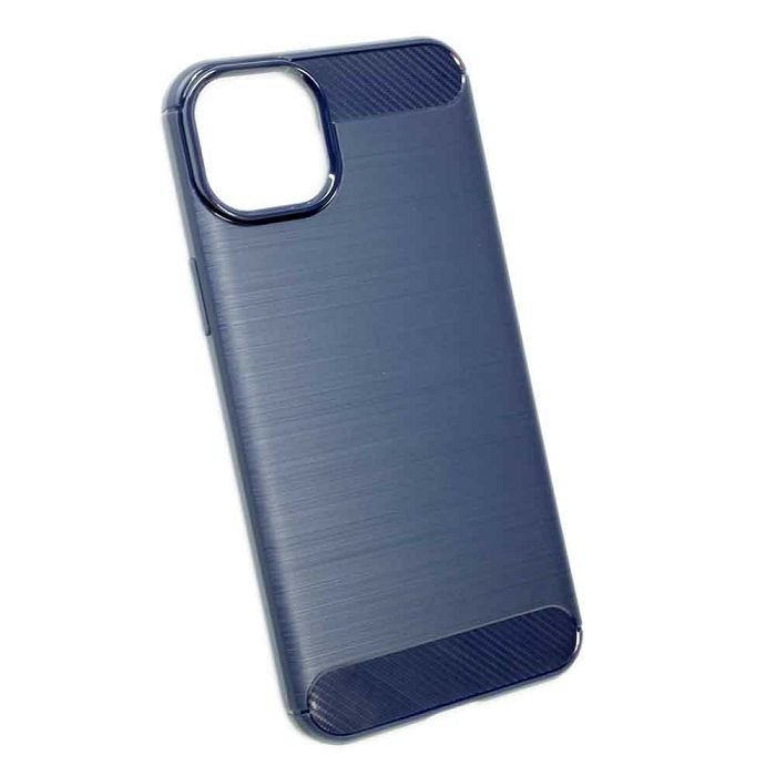 Maskica +CLASS TPU karbon mat za iPhone 15 Plus plava