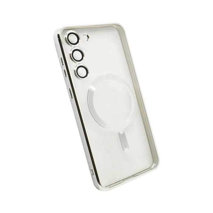 Maskica +CLASS MagSafe electro za Samsung S23, S911B srebrna