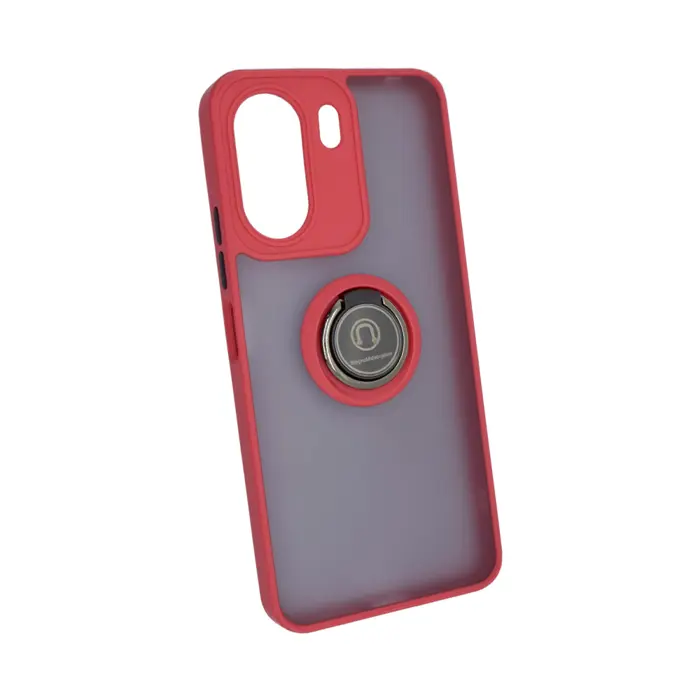 Maskica +CLASS TPU N-ring za Xiaomi Redmi 13C, Poco C65 crvena