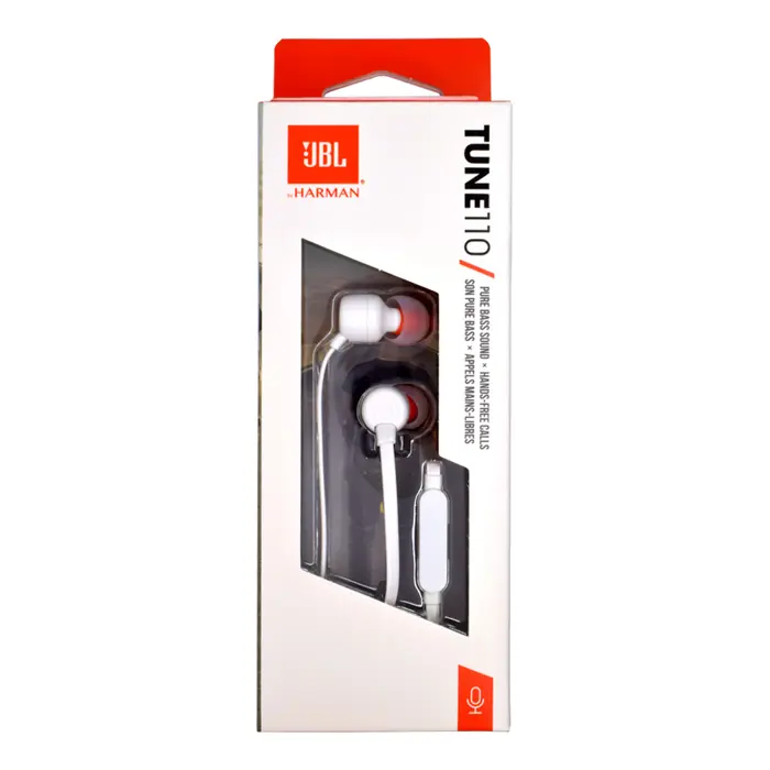 Slušalice JBL hands-free T110 3.5 mm bijele blister