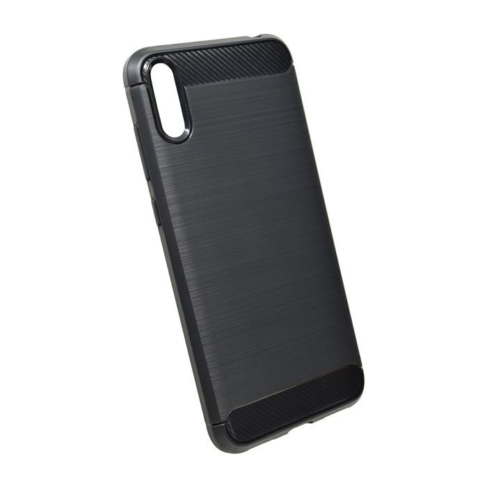 Maskica +CLASS TPU karbon mat za Huawei Y7 Pro 2019 crna