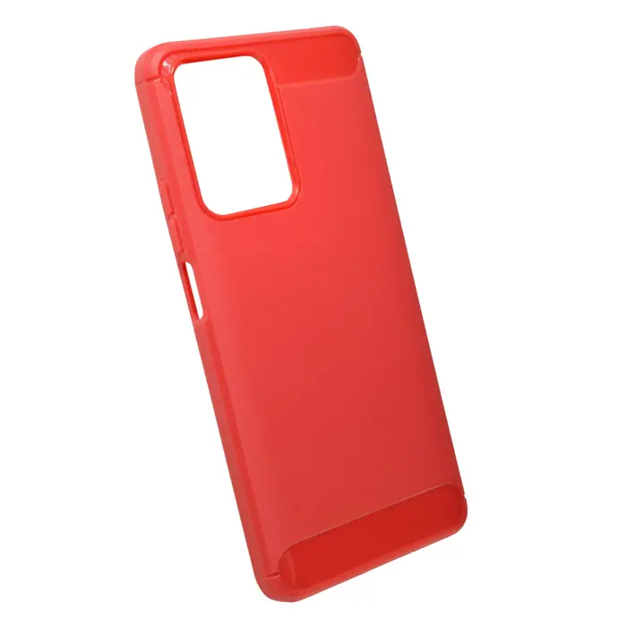 Maskica +CLASS TPU karbon mat za Honor 200 Lite crvena