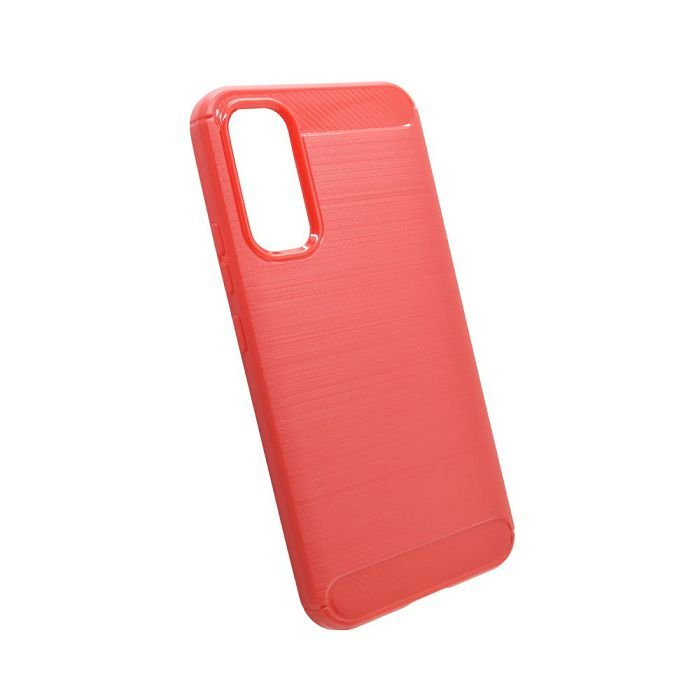 Maskica +CLASS TPU karbon mat za Samsung A54 5G, A546 crvena