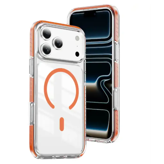 Maskica +CLASS MagSafe clear colour za iPhone 17 Pro Max, iph 18 Pro Max orange