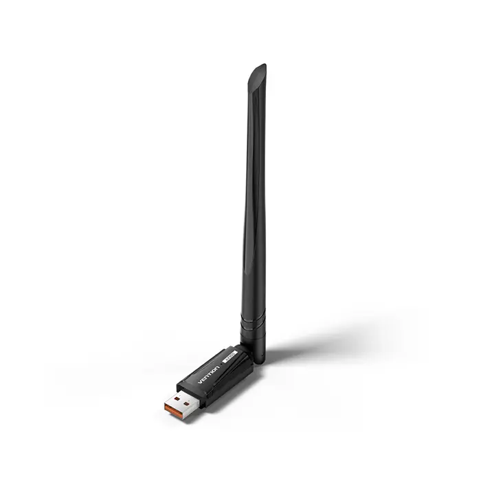 Adapter wifi USB-A dual band AX900 5GHz Vention KDWB0 crni