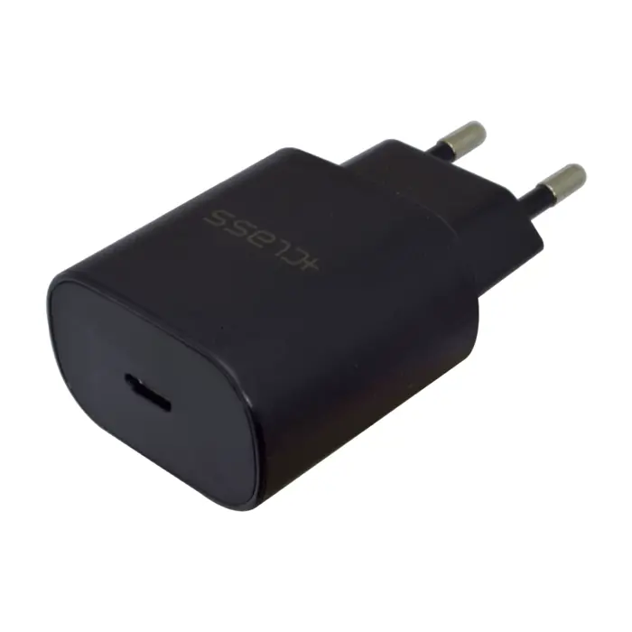 Kućni punjač +CLASS tip C 25W za Samsung brzi 220V crni