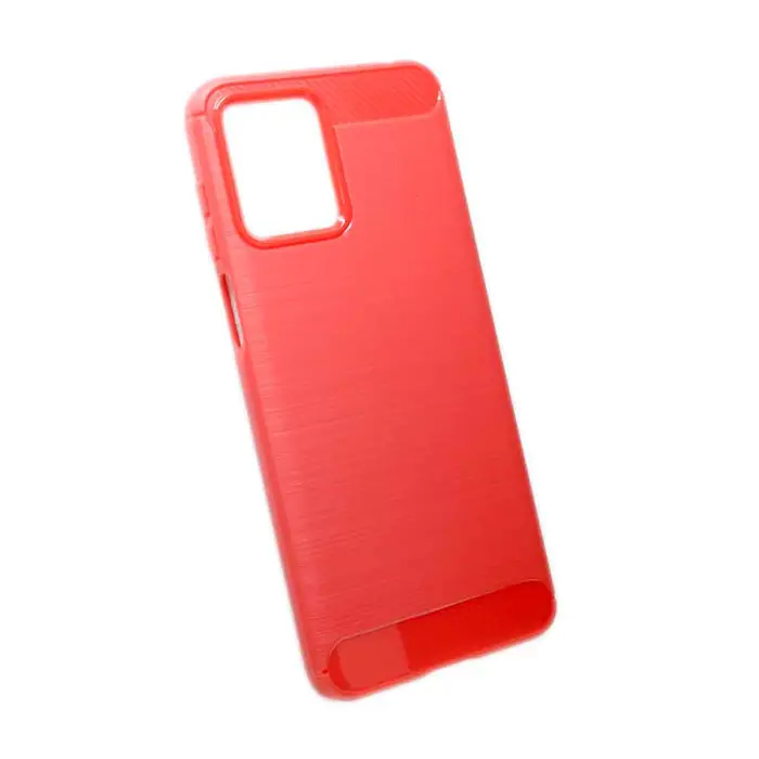 Maskica +CLASS TPU karbon mat za Motorolu Moto G14 crvena