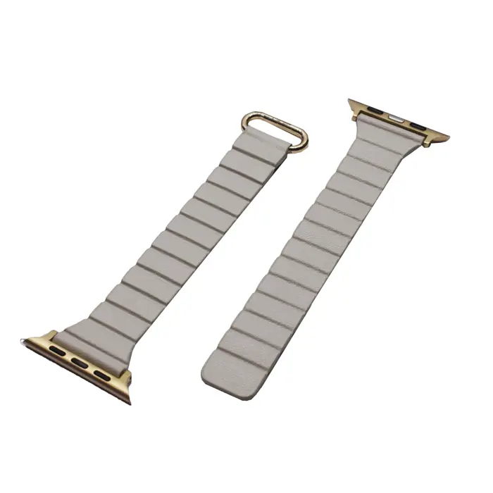 Remen za ap Watch 42 44 45 49mm slim na magnet 201mm / 15mm bež