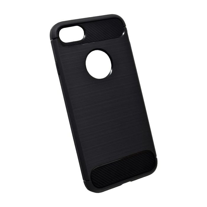 Maskica +CLASS TPU karbon mat za iPhone 7, 8, iPhone SE 2020, SE 2022 crna