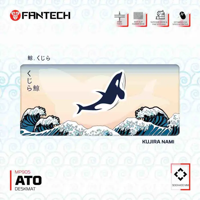 Podložak za miš Fantech 900x400x4mm ato deskmat MP905 kujira nami bež