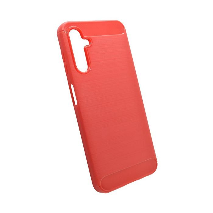 Maskica +CLASS TPU karbon mat za Samsung A14 4G A145, A14 5G A146 crvena