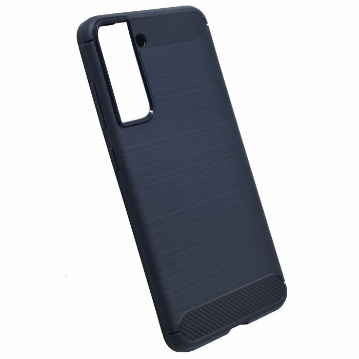 Maskica +CLASS TPU karbon mat za Samsung S21 fe 5G, G990B plava