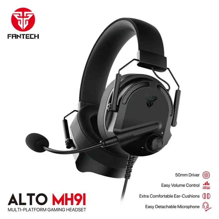 Slušalice žične gaming Fantech 3.5 mm + mikrofon alto MH91