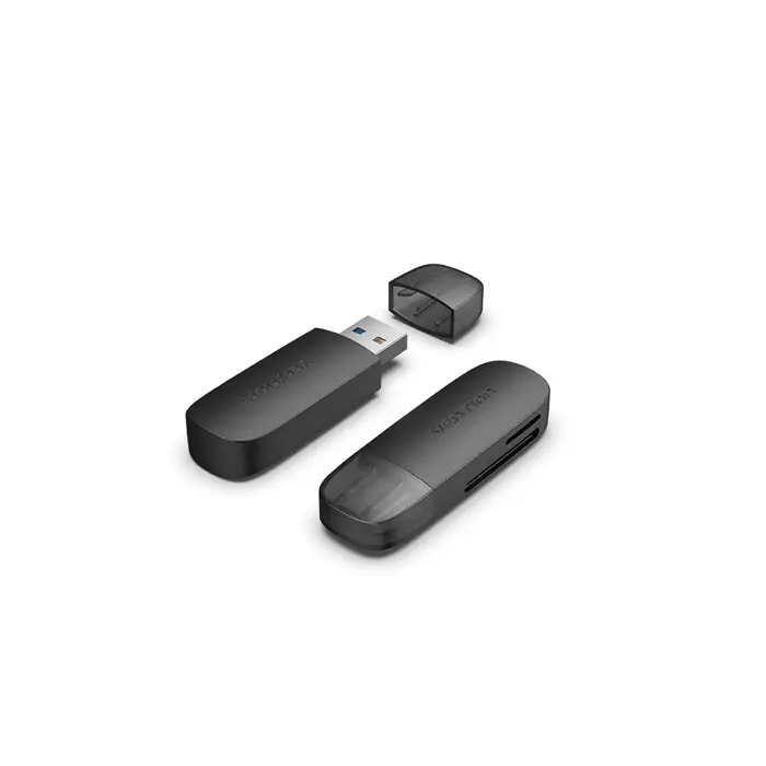 Čitač kartica 2U1 SD i tf, USB 3.0 dual drive Vention CLGB0 crni
