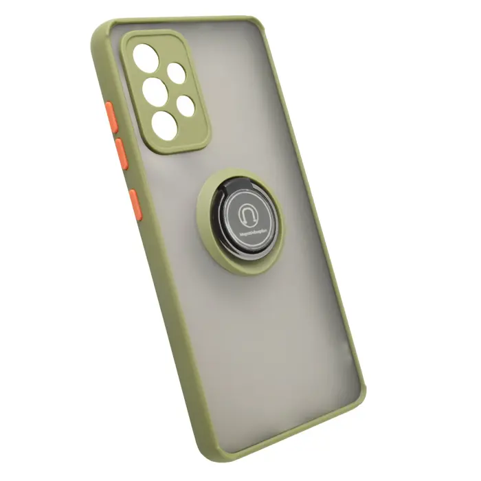 Maskica +CLASS TPU N-ring za Samsung A52 4G, A52 5G, A52S 5G vojno zelena