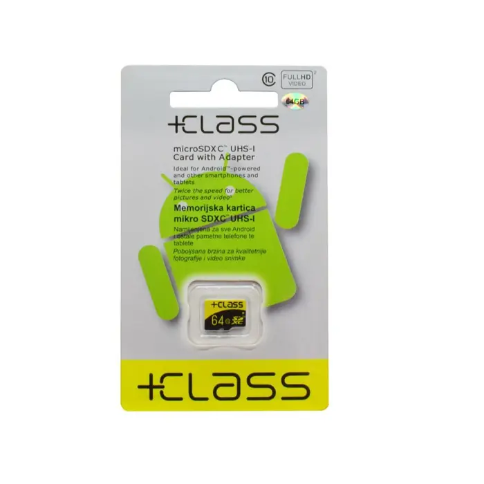 Memorijska kartica +CLASS mikro SD 64GB klasa 10 HC