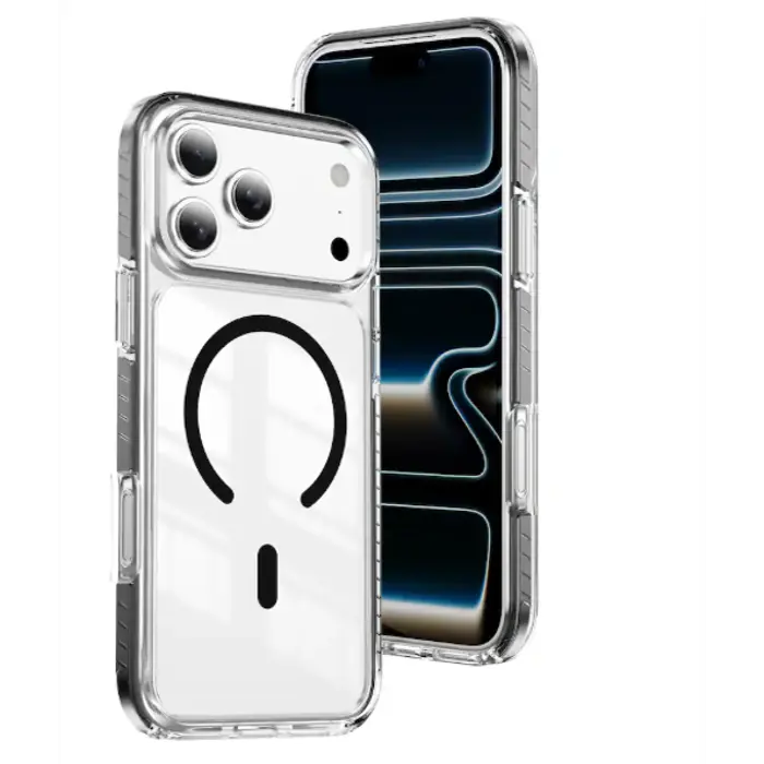 Maskica +CLASS MagSafe clear colour za iPhone 17 pro,iphone 18 Pro black
