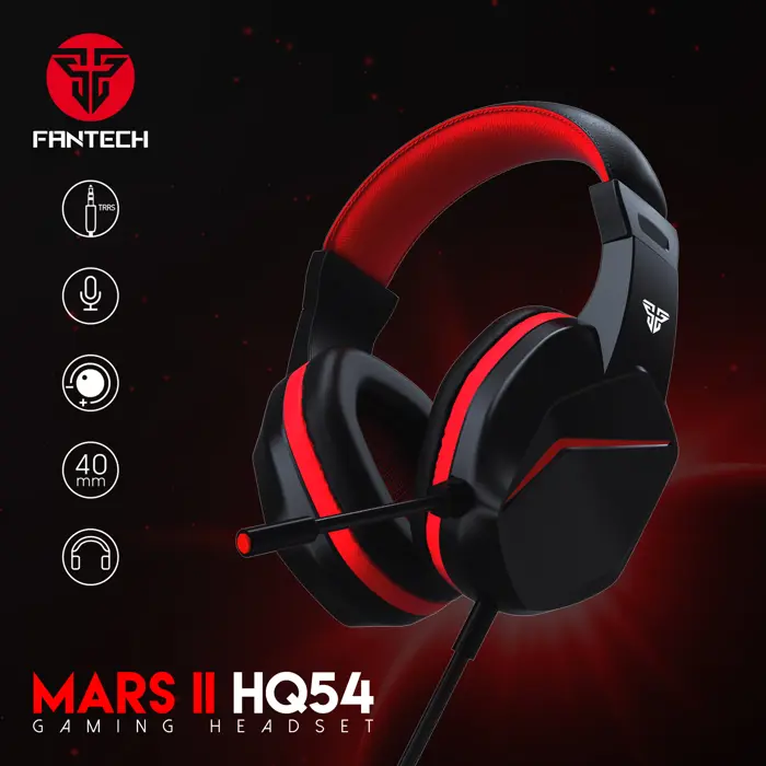 Slušalice žične gaming Fantech 2*3.5 mm + mikrofon mars II HQ54