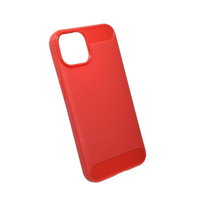 Maskica +CLASS TPU karbon mat za iPhone 14 crvena