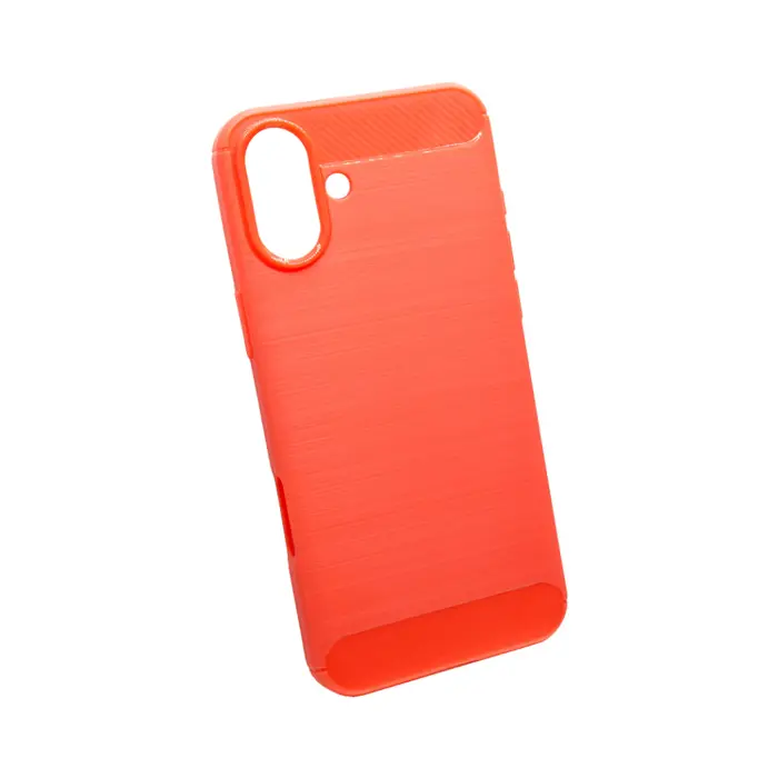Maskica +CLASS TPU karbon mat za iPhone 16 crvena