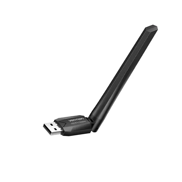 Adapter wifi USB-A dual band AC650 5GHz Vention KDTB0 crni