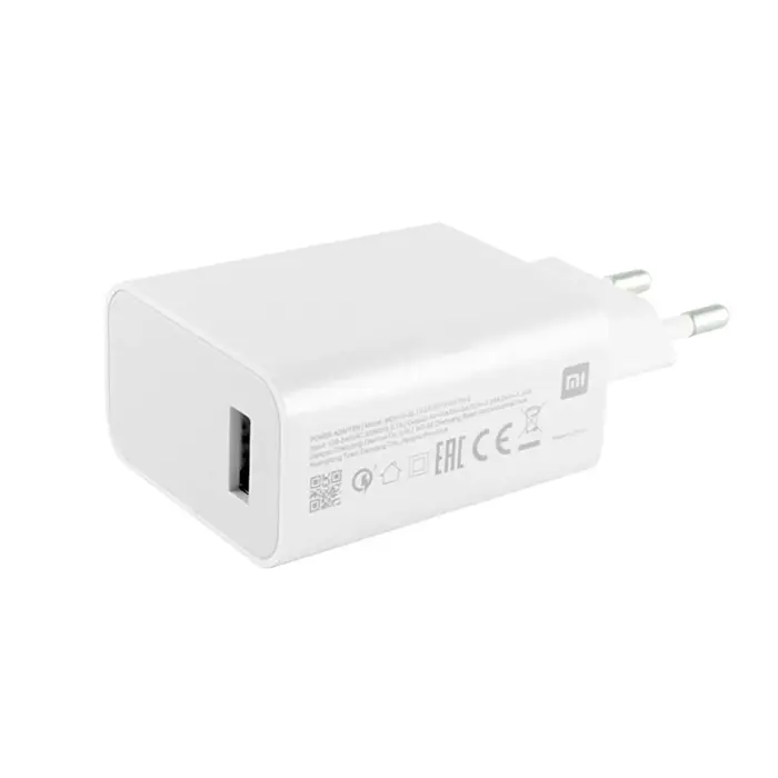 Kućni punjač za Xiaomi MDY-10-EL, QC 3.0 27W turbo brzi bijeli bulk