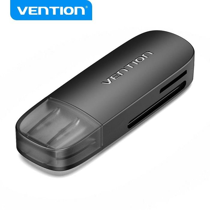 Čitač kartica SD i tf, USB 3.0 Vention CLFB0 crni