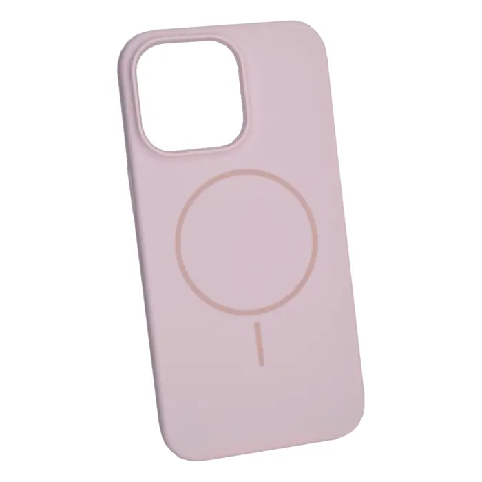 Maskica +CLASS MagSafe silicone za iPhone 15 Pro Max baby roza
