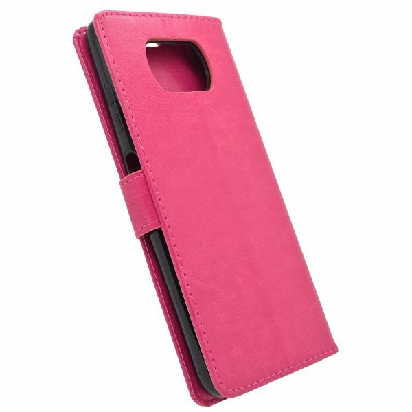 Torbica +CLASS Flip H leather za Xiaomi Poco X3, Poco X3 Pro roza